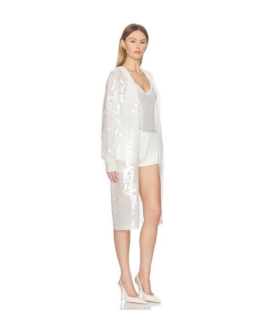 Norma Kamali White Hooded Robe