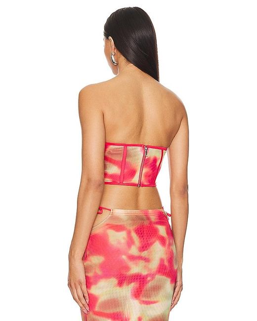 BY.DYLN Red Khloe Corset