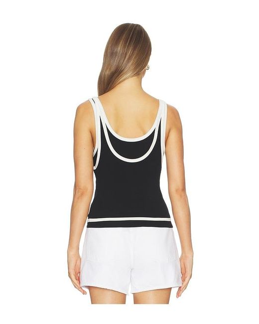 Hudson Black Layered Tank Top