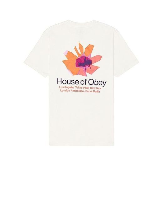 Obey White House Of Floral Tee for men