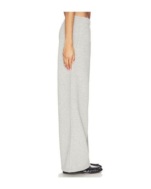Anine Bing White Kacey Sweatpant Monogram