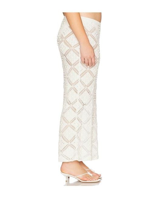 L'academie White 'Academie Baileigh Midi Skirt