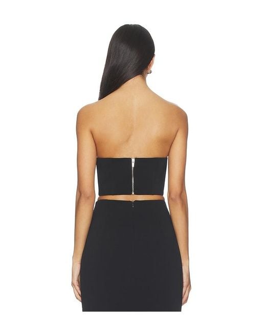 MILLY Black Heart Applique Tube Top