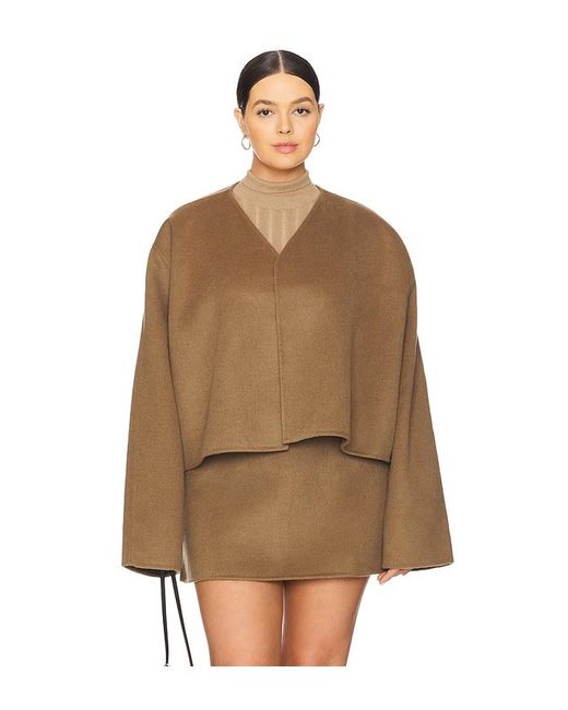 L'academie Brown 'Academie Milly Wool Jacket