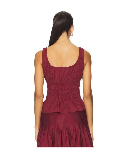 Ciao Lucia Red Gigi Top