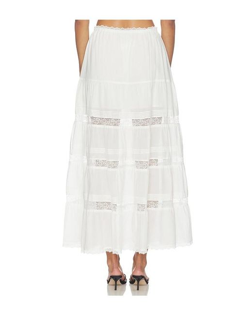 Steve Madden White Elisse Skirt