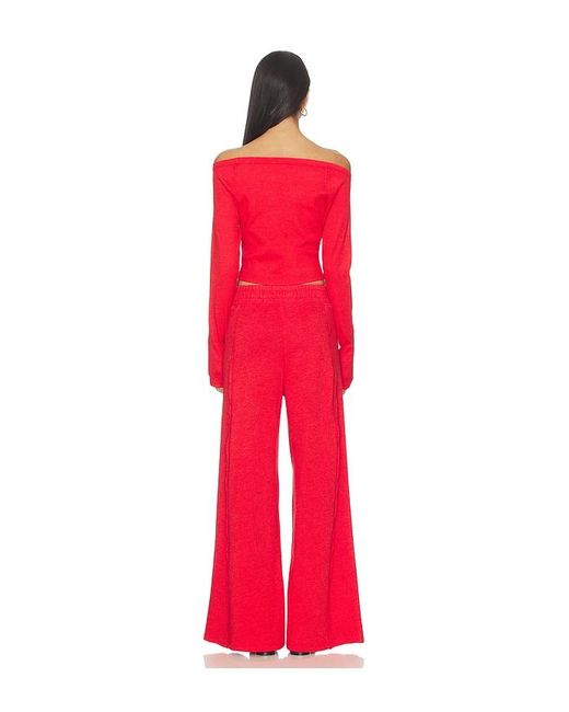 Free People Red X Fp Movement Go To Long Sleeve Set