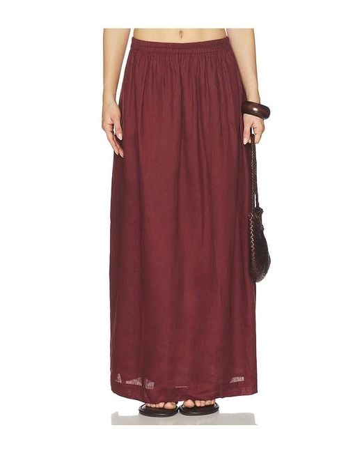 Mikoh Swimwear Red Ciel Maxi Skirt