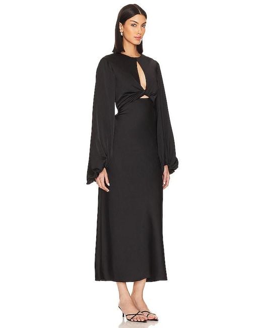Significant Other Black Demi Midi Dress