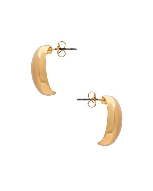 Ettika White Square Hoops