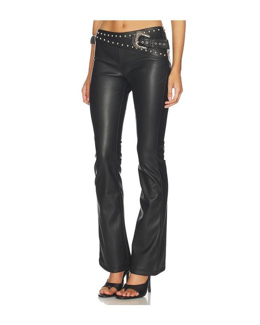 superdown Blue Melisa Faux Leather Pant