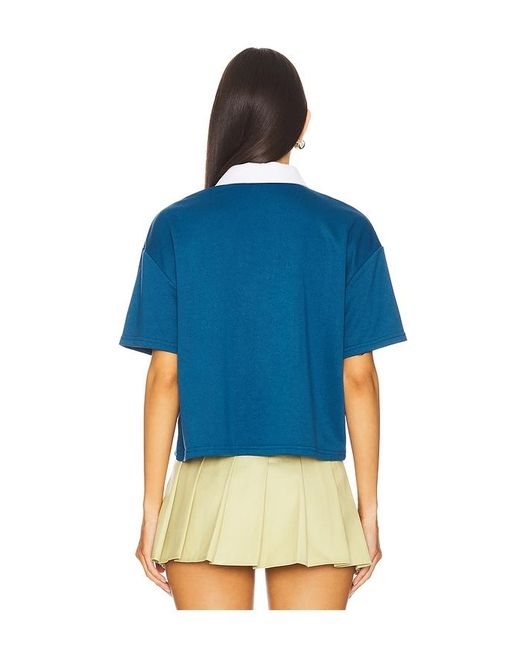 superdown Blue Alinia Polo Top