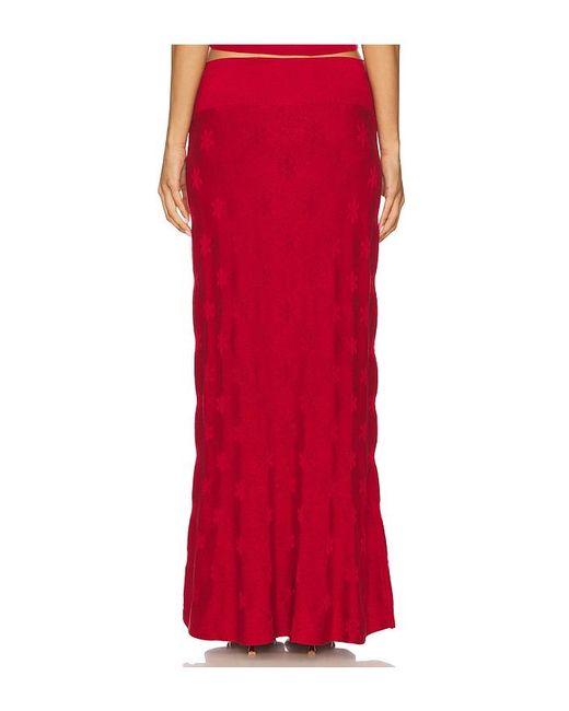 Asta Resort Red Lorena Skirt