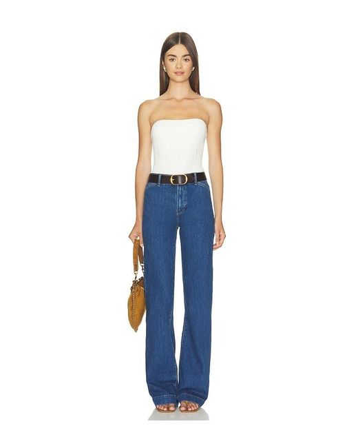PAIGE Blue Valentina Top