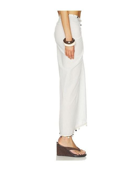 SNDY'S White Zelie Shell Wrap