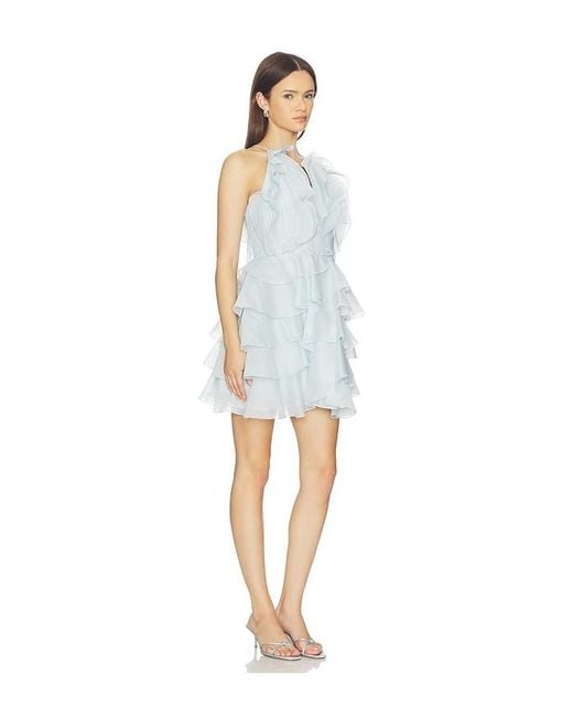 aje blue mini dress Temperance Mini Dress