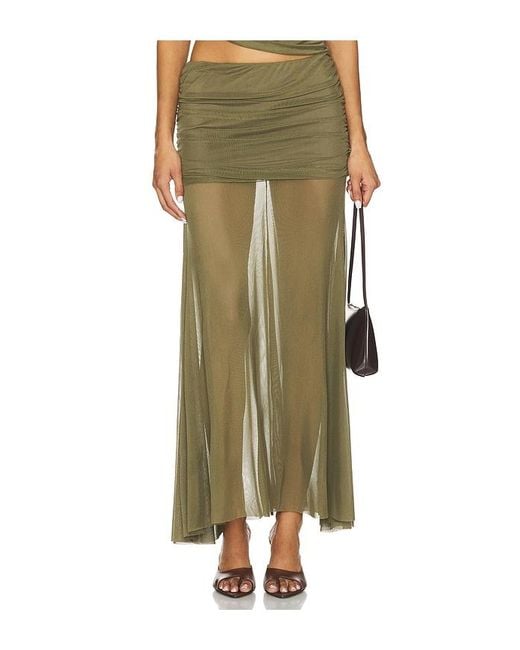 Amanda Uprichard Green Leo Skirt