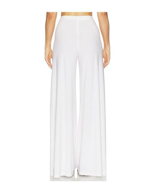 Norma Kamali White X Lifestyle Bias Pant