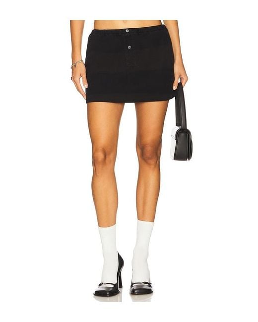 Alexander Wang Black Mini Deconstructed Polo Skort