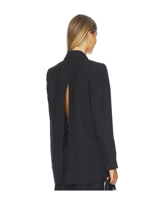 St. Agni Black Blazer Mit Schlitz Hinten