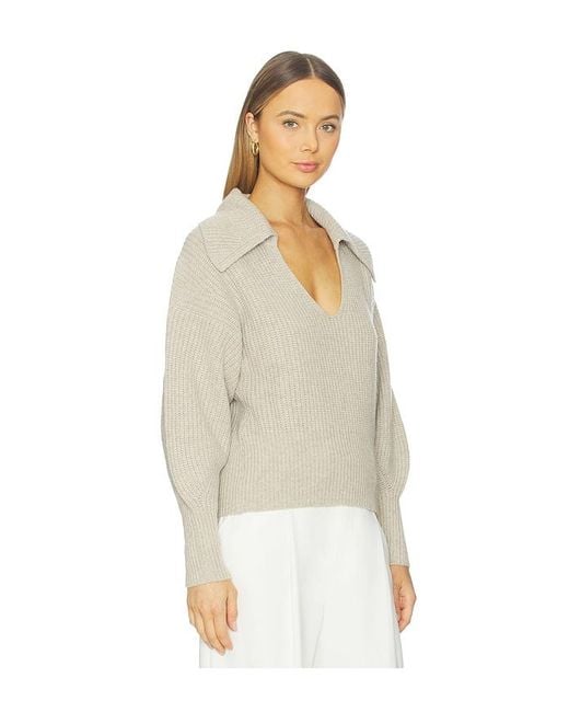 Nation Los Angeles Natural Ashton Collared Pullover