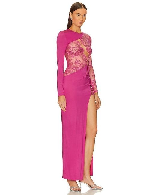 Michael Costello Pink X Revolve Hillary Gown
