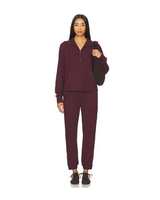 Bobi Red Button Jogger Pant