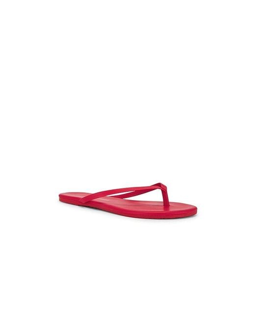 TKEES Red Flip Flops Solids