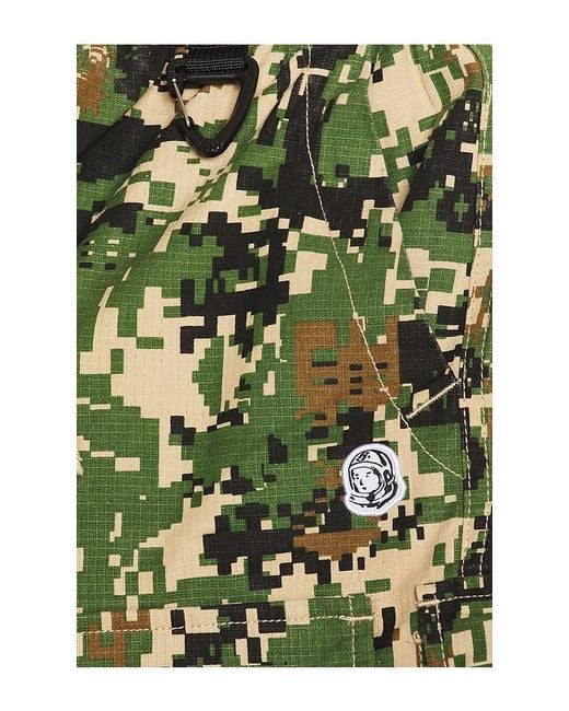 BBCICECREAM Green Camo Cargo Shorts for men