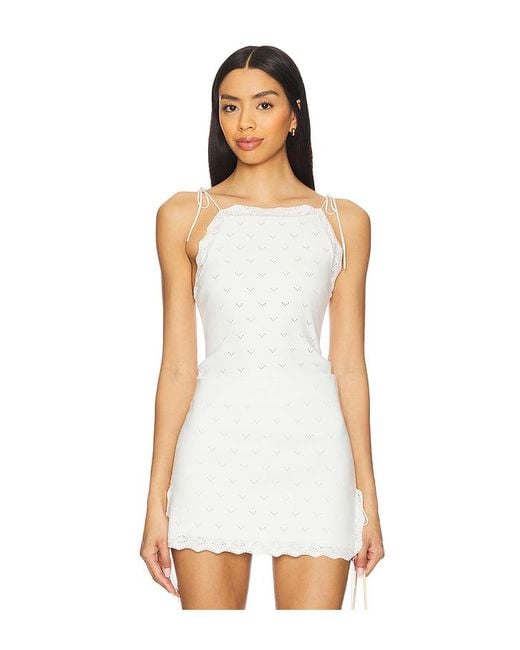 Amanda Uprichard White Hanalei Top