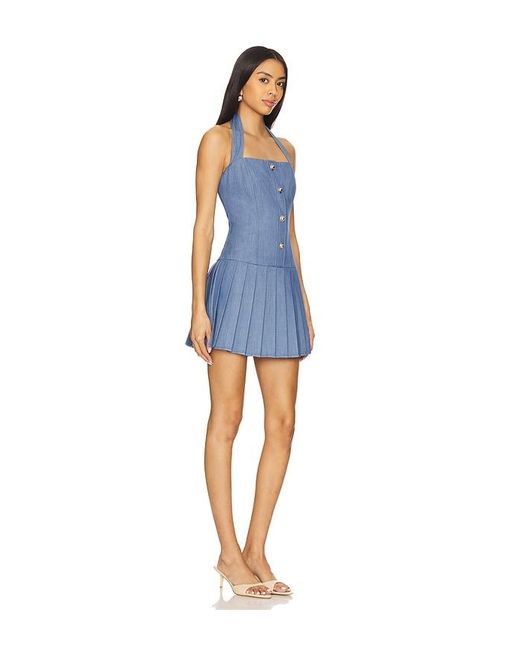 Line & Dot Blue Raquel Mini Dress