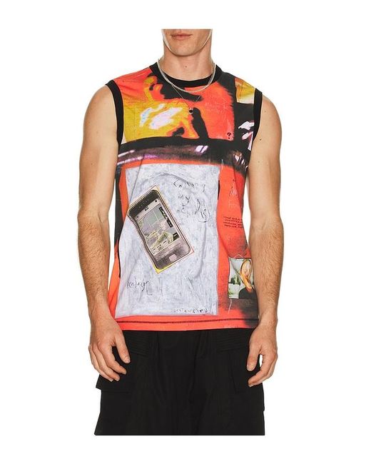 DIESEL Red Hessa Tank for men