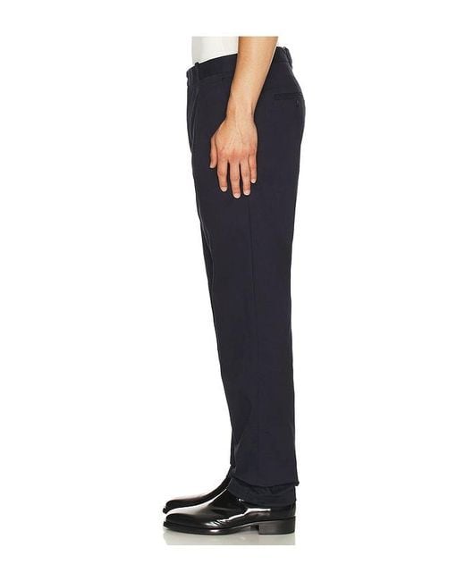 BOUND Black Canvas Pleated Chino for men