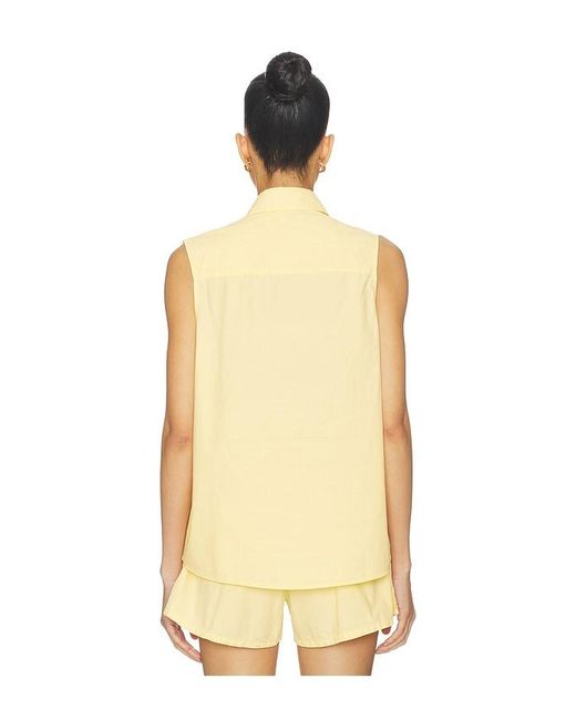 DONNI. Natural The Pop Sleeveless Shirt