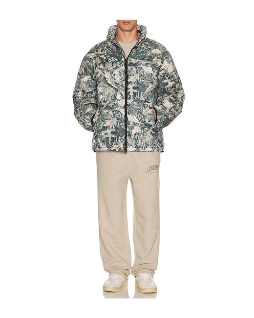 Legends Gray Alpine Puffer Jacket for men