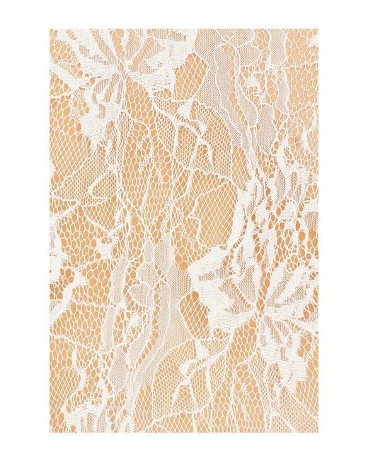 Hemant & Nandita White Ruffled Front Open Cape