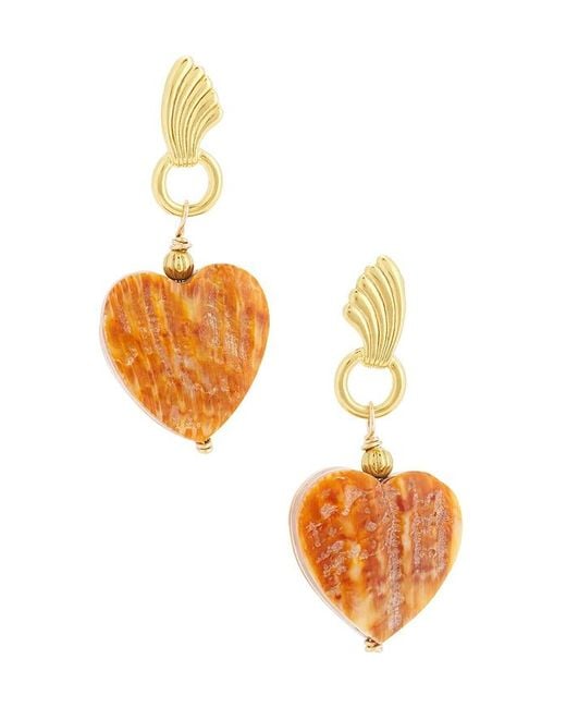 Brinker & Eliza White Clementine Earrings