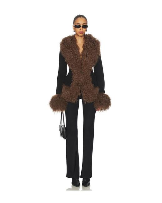 Susanna Chow Brown Dorothy Suede Coat