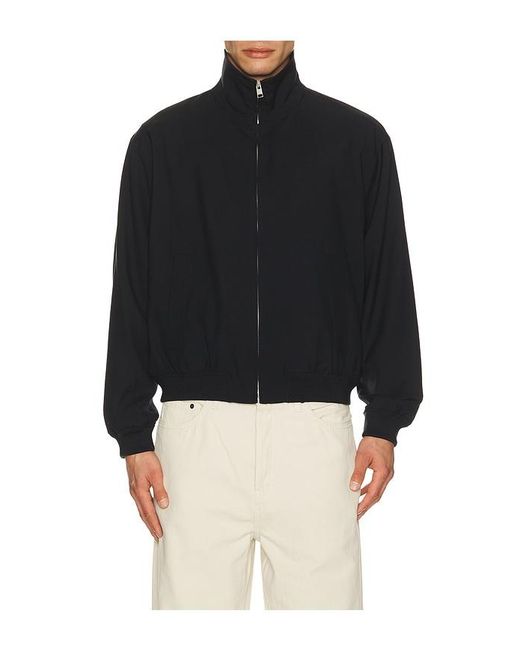 FRAME Black Wool Zip Blouson for men