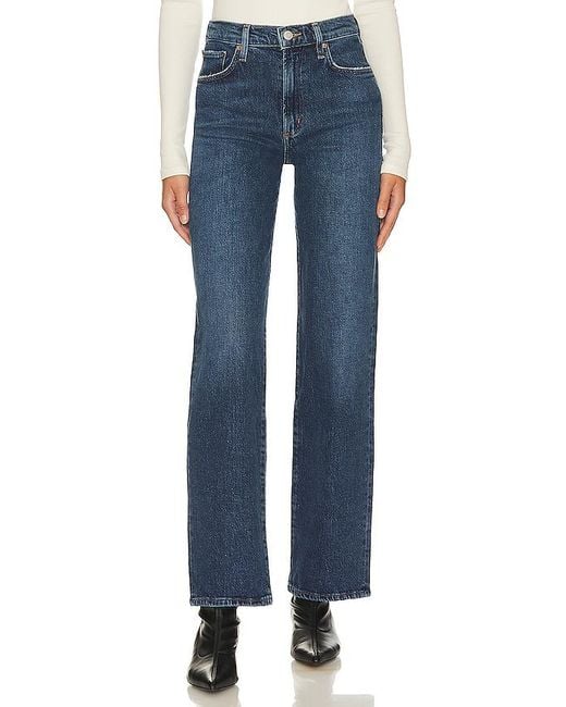 Recto De Tiro Medio Harper En Color Denim-Dark Talla (También En 24, 25, 26, 27, 28, 29, 30, 31, 32, 33, 34) Agolde de color Blue