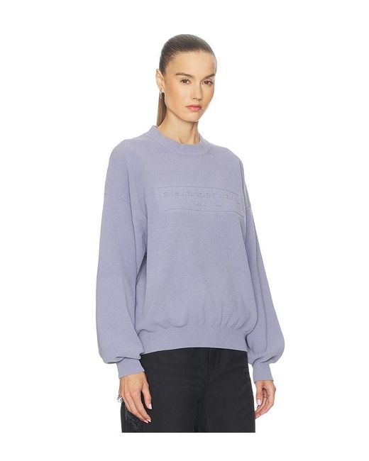 Alexander Wang Purple Crewneck Pullover