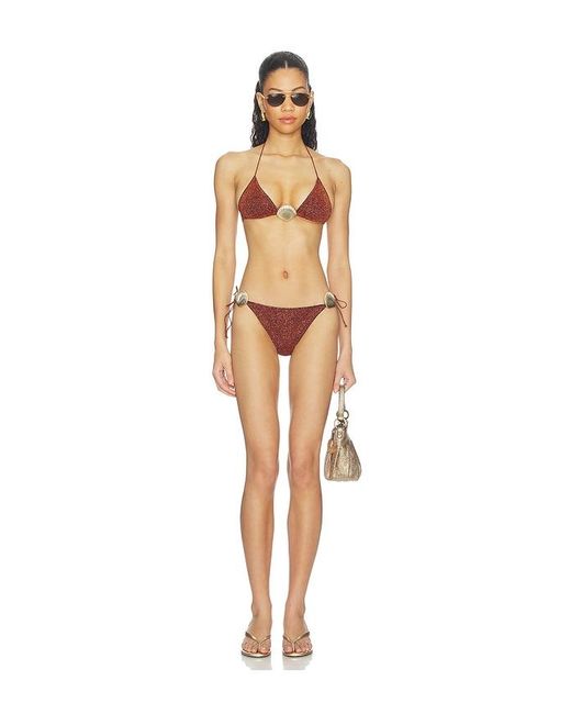 Oseree Brown Lumiere Shell Bikini Set