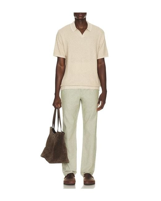 Marine Layer Natural Greyson Knitted Polo for men