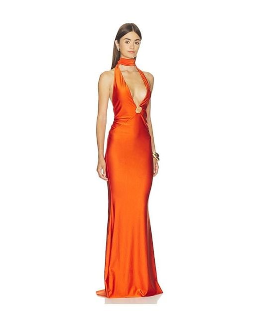 Shani Shemer Red Tala Maxi Dress
