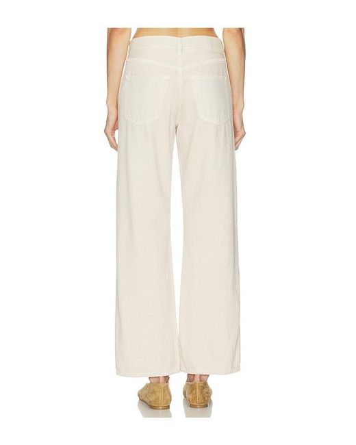 Citizens of Humanity White Lindz Low Rise Easy Straight Jeans