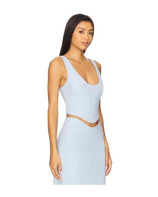 Lotta Top En Color Bebe Azul Talla En Camila Coelho de color Blue