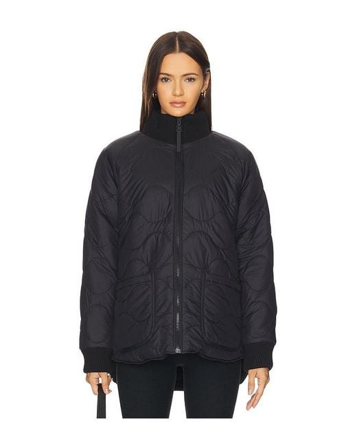 Beyond Yoga Black Reversible Quilted Jacket