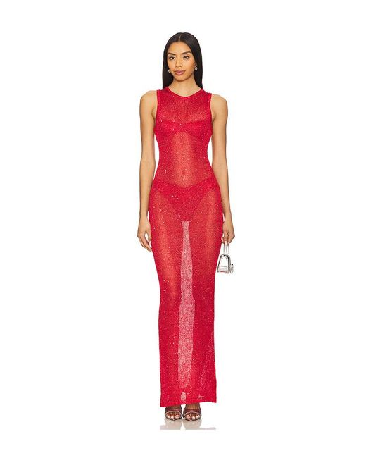 superdown Red Alix Maxi Dress
