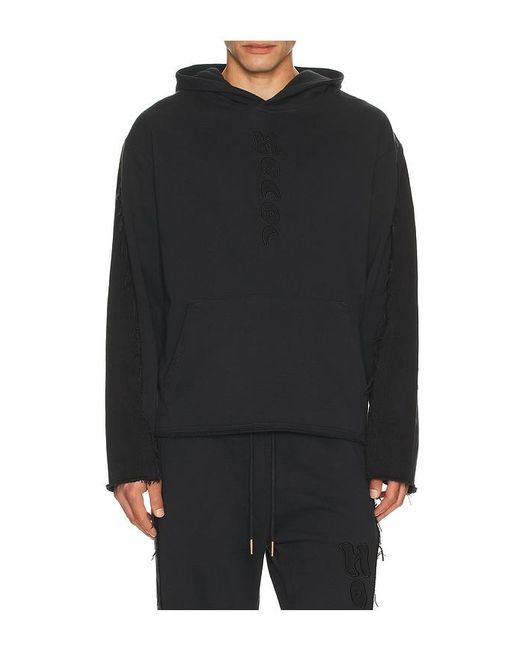 Honor The Gift Black Denim Hoodie for men