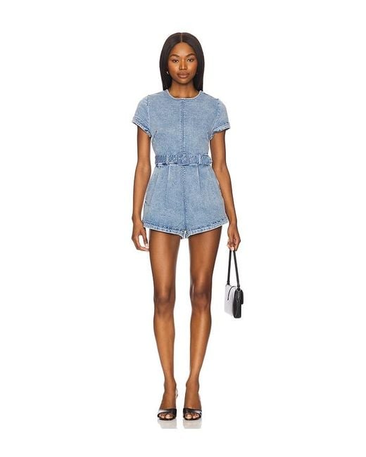 Free People Blue X Revolve Charlotte Denim Romper